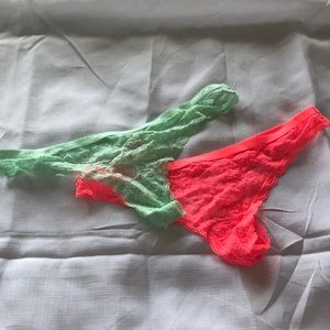 BRAND NEW Pink Victoria Secrets Lace Panties